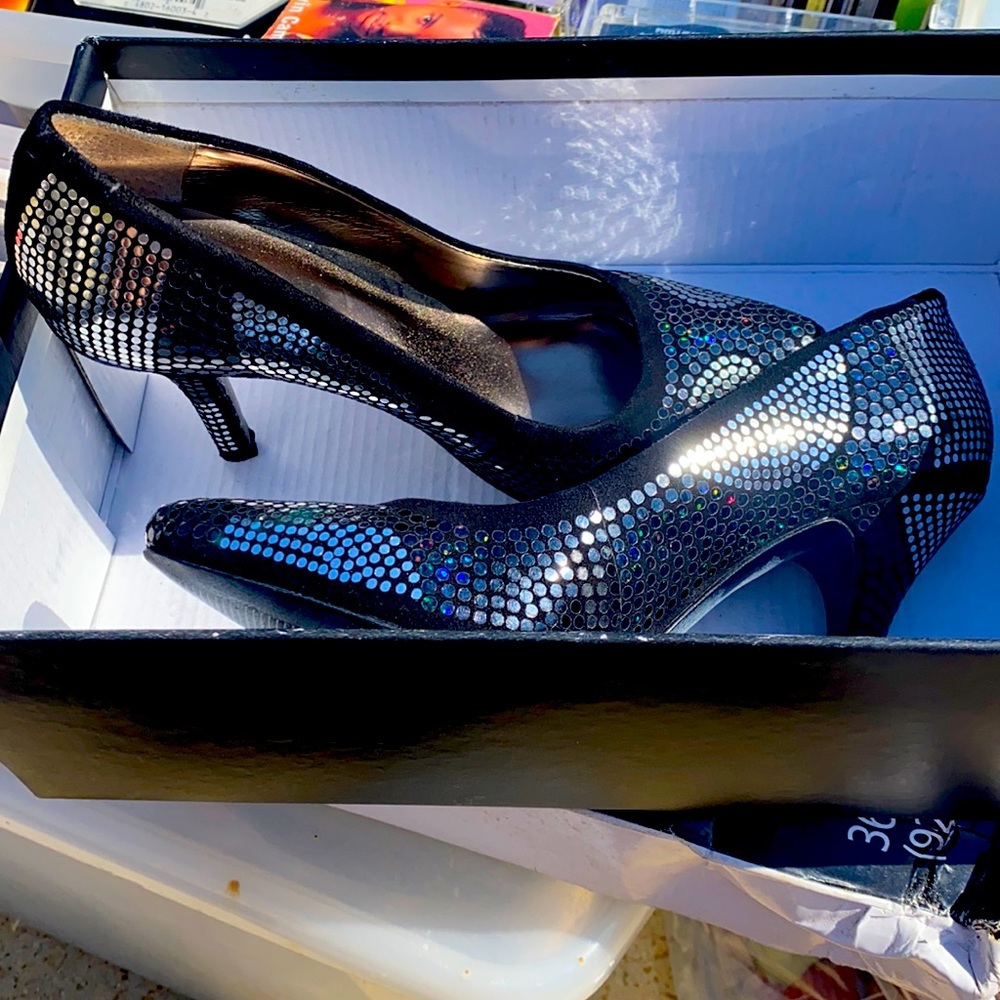 Black Sparkly Heels